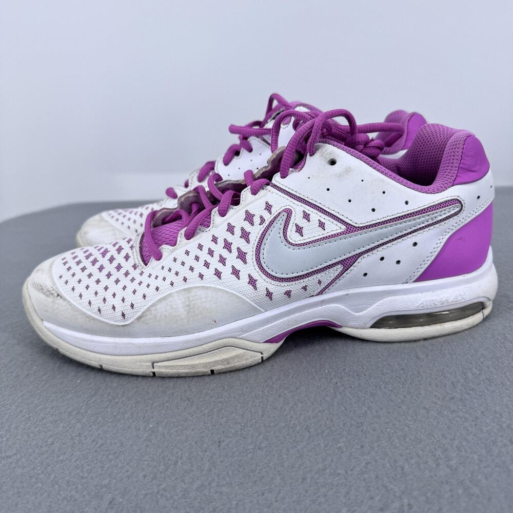 Nike Air Cage Advantage Tennis Shoes 599365-105 Womens 9 White Pink Air Max